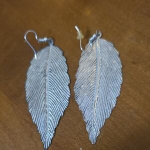 Silver Leaf Earrings
